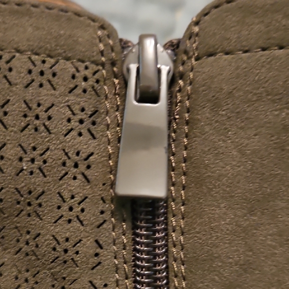 Torrid Green Ankle Booties with Side Zipper - Picture 9 of 9